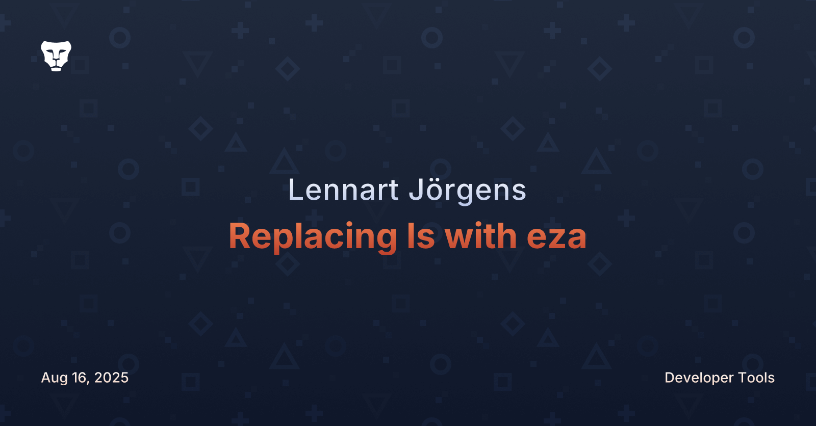 Replacing ls with eza
